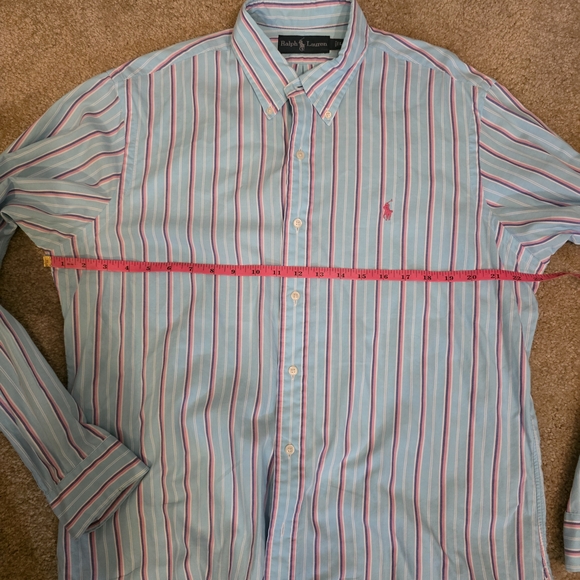 Ralph Lauren Men's Multicolor Striped Shirt Sz Large‎ - Picture 5 of 6
